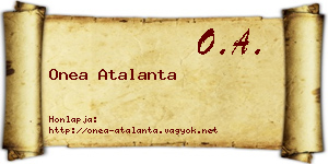 Onea Atalanta névjegykártya